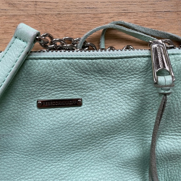 Rebecca Minkoff mint zip Crossbody bag - Picture 3 of 7